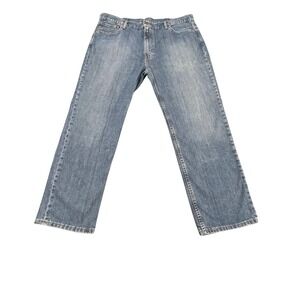 Levi Strauss 559 Relaxed Fit Mens Jeans 44x32 Blue Wash Straight Leg Denim